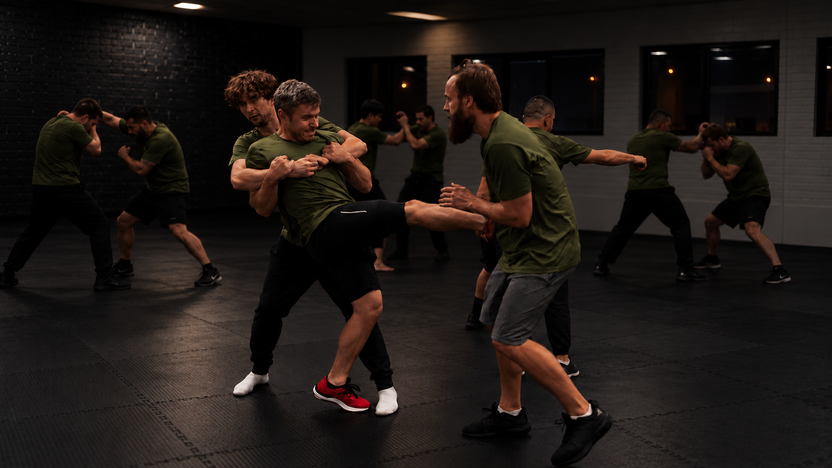 self-defence mindset and self-defence techniques Low-key Krav Maga evening training